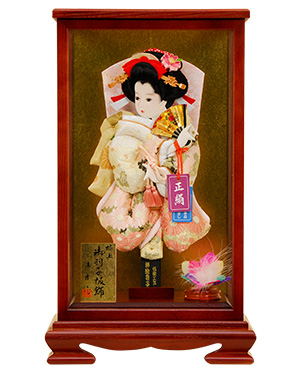 H27　10号　羽子板　京都西陣帯 山口美術織物 菊御苑唐織