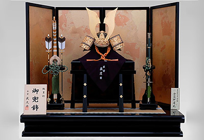 五月人形 K-409 京兜平飾り 総裏緋糸縅之兜【京甲冑】