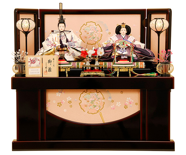 K-305 収納飾り 雛人形 金彩京友禅の衣装