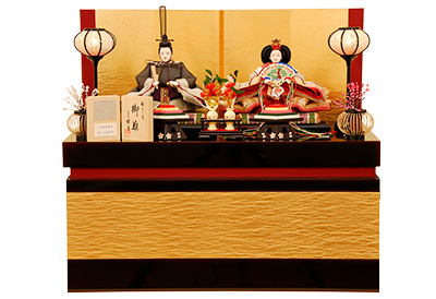 K-307B 収納飾り 雛人形 京都西陣帯 　変り七宝唐草