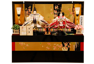 K-308 収納飾り 雛人形 京都西陣帯　小菊重文