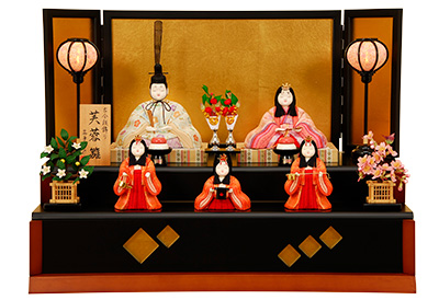 K-416 真多呂作 段飾り【木目込人形】