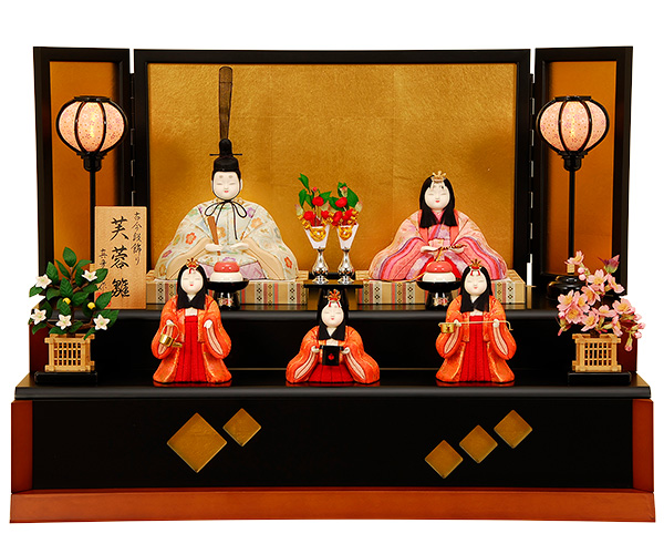 K-416 真多呂作 段飾り【木目込人形】