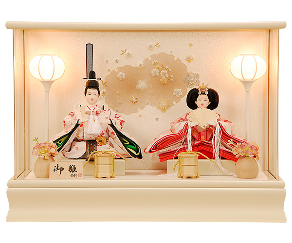 【予約販売 2026年1月20日以降の発送】K-116 グレージュ親王ケース 雛人形