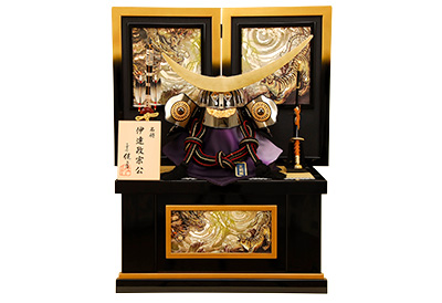 五月人形 K-13　伊達政宗　着用兜　収納飾り