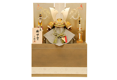 五月人形 K-28　大鍬兜　6号　兜収納飾り