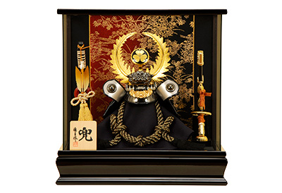 五月人形 K-130　徳川家康　兜ケース飾り